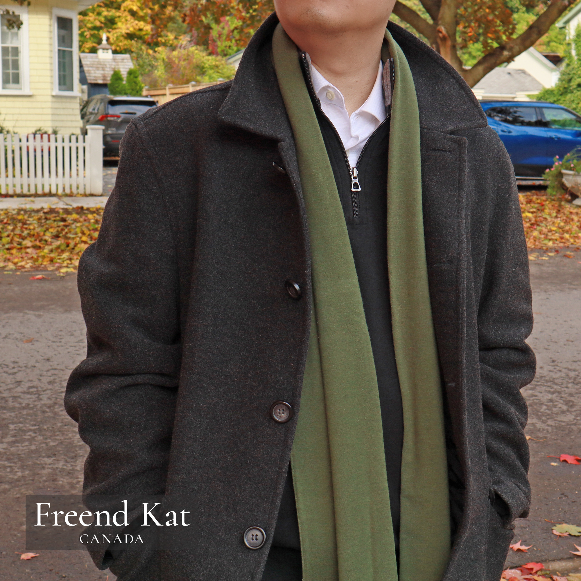 Olive Green - Freend Kat™ Anytime Cold Weather Scarf