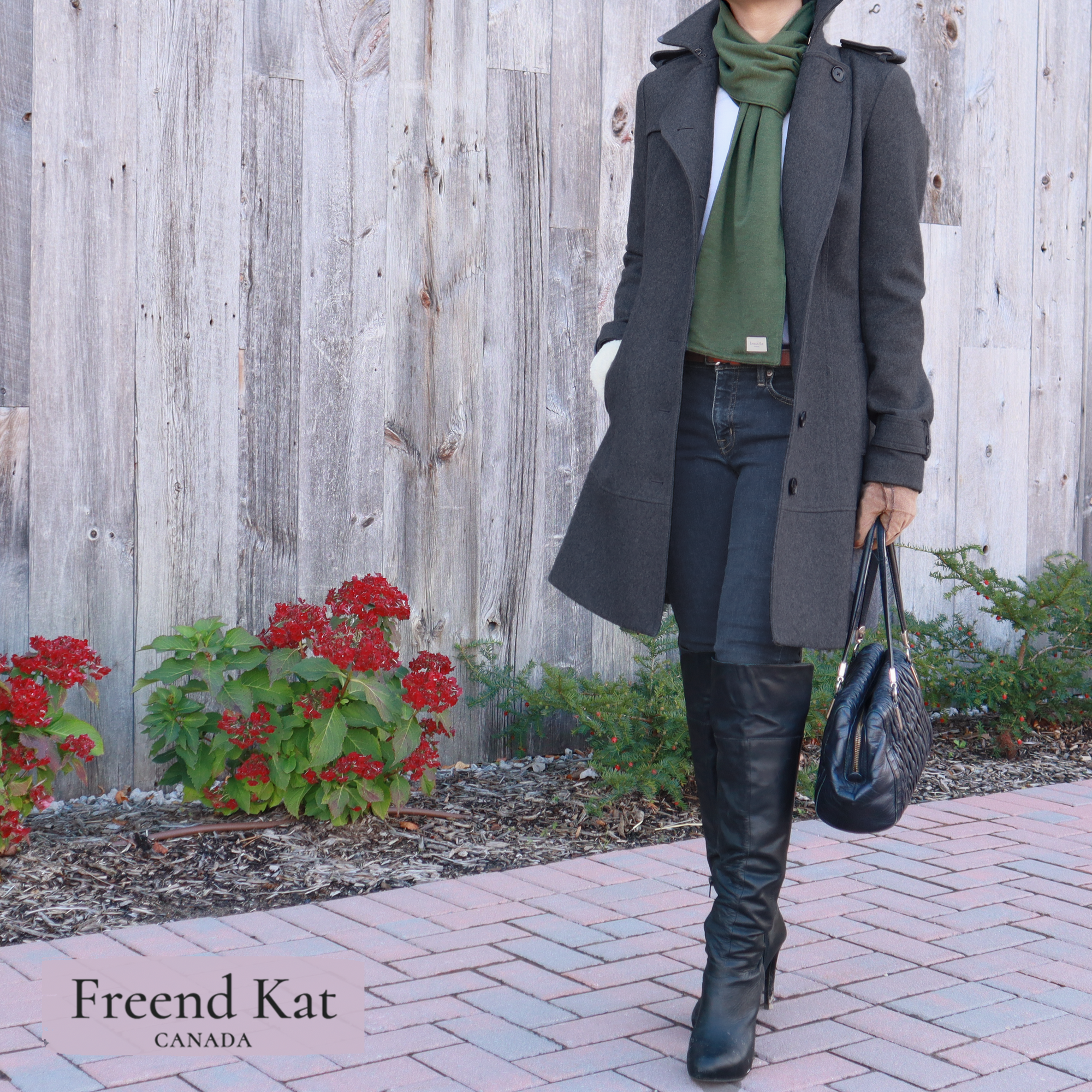 Olive Green - Freend Kat™ Anytime Cold Weather Scarf